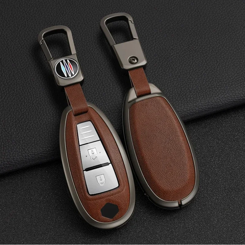 For Suzuki Baleno Ertiga Ciaz Ignis Kizashi Swift SX4 S-cross Vitars Alloy+TPU  Car Smart Key Cover Case Bag Protector Keychain