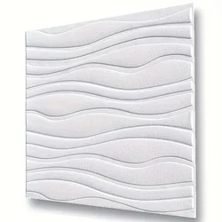 3D wave texture self-adhesive wallpaper for bedroom anti mold and moisture-proof home decoration wallpaper