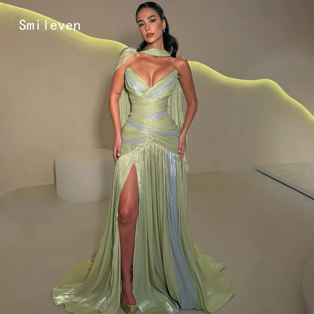 Smileven Luxury Mermaid Evening Dress Sweetheart Formal Prom Dresses Pleat Gala Self Cultivating Party Gowns Customized 2026