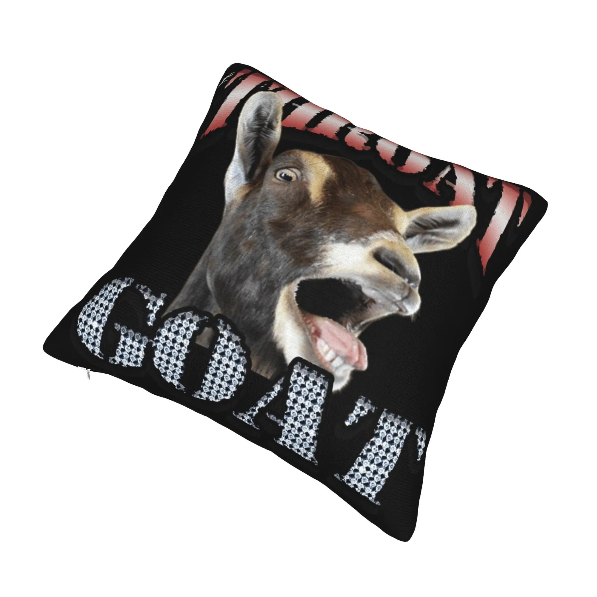 Throat Goat Funny Adult Humor  Pillow Covers Merch Printing Cushion Cover Decorative  Throw Pillow Case Cover Home Multi-Size