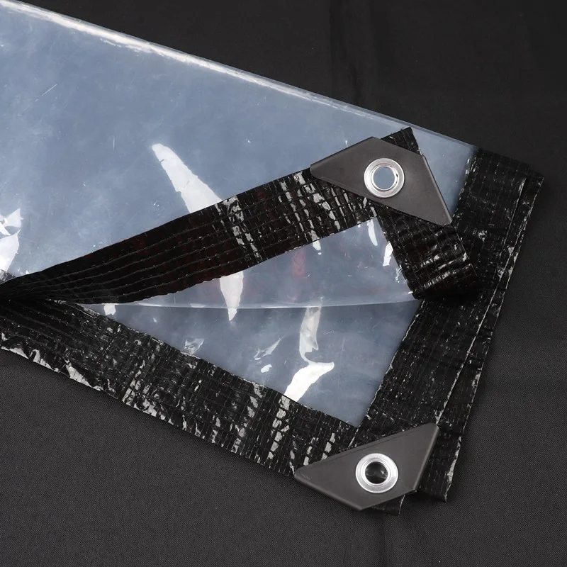 95% Clear PEVA Rainproof Cloth Patio Pergola See Through Tarp Curtain Home Window Keep Warm Film Outdoor Transparent Tarpaulin