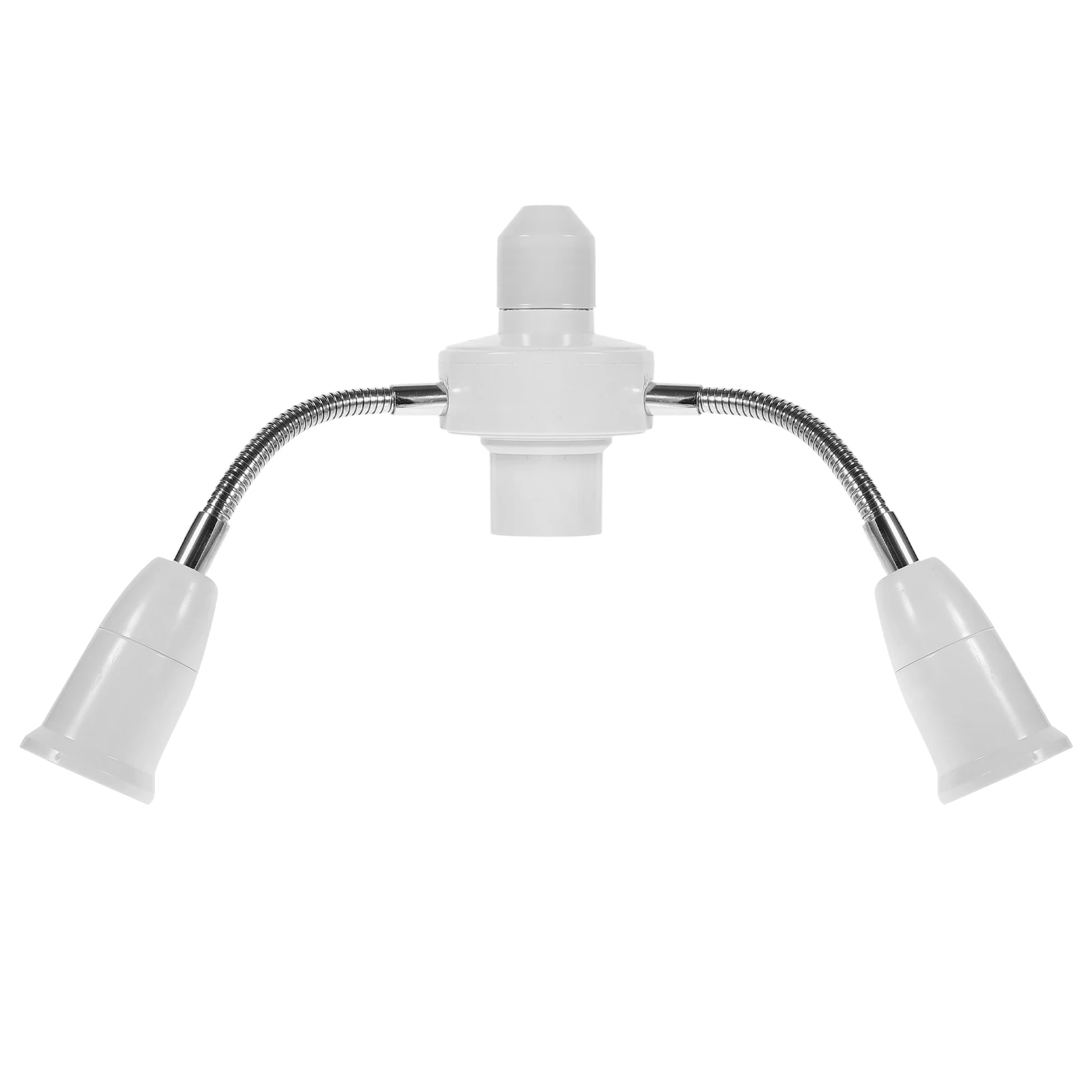 Single to Three Head E27 Light Socket Adapter Multi-Heads Flexible Tube Converter for LED Bulbs Adjustable Lighting Extension