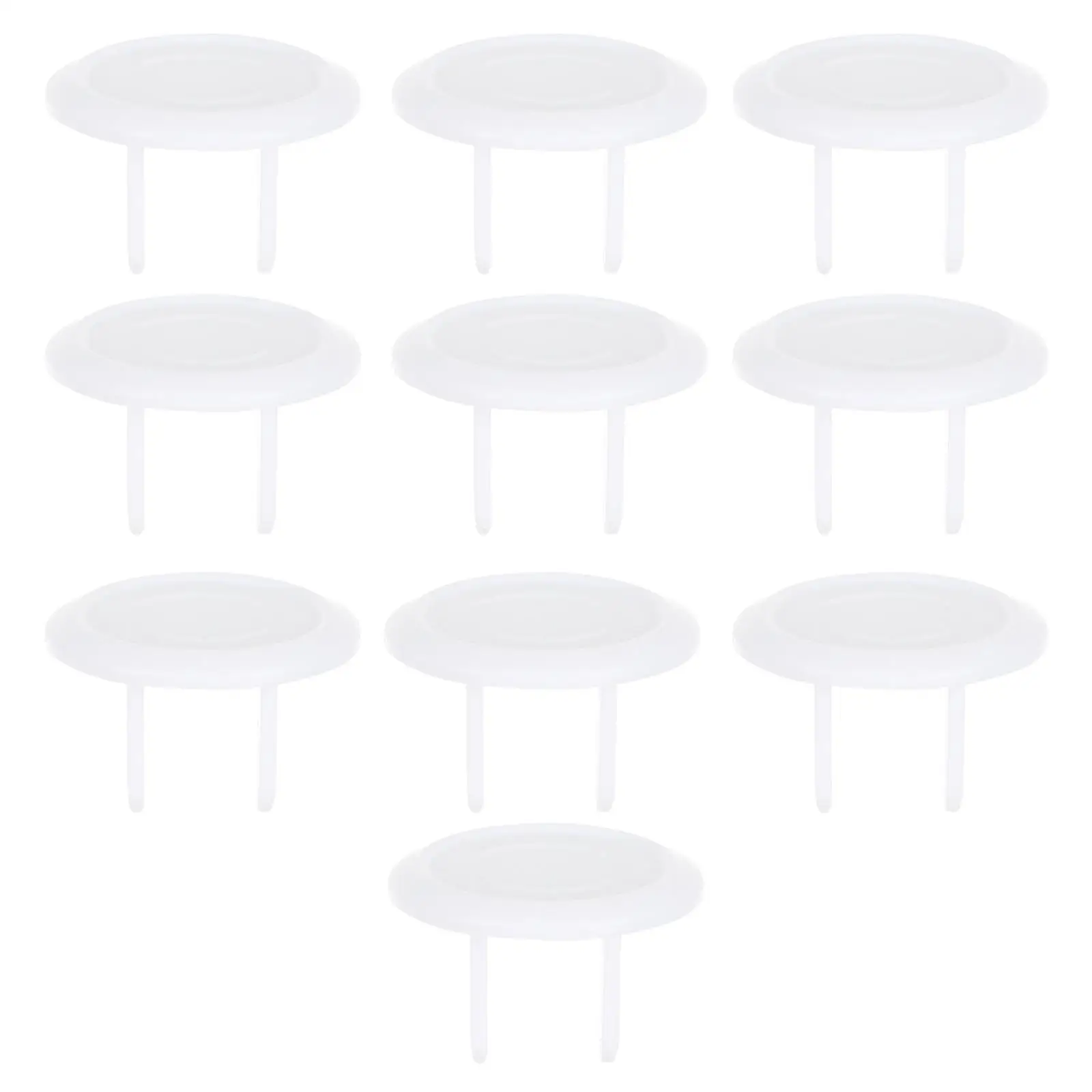 

10 Pcs Socket Covers Outlet Protectors Baby Proof Safety Plugs Anti Shock Kitchen Bedroom Bathroom Child Protection Sturdy ABS
