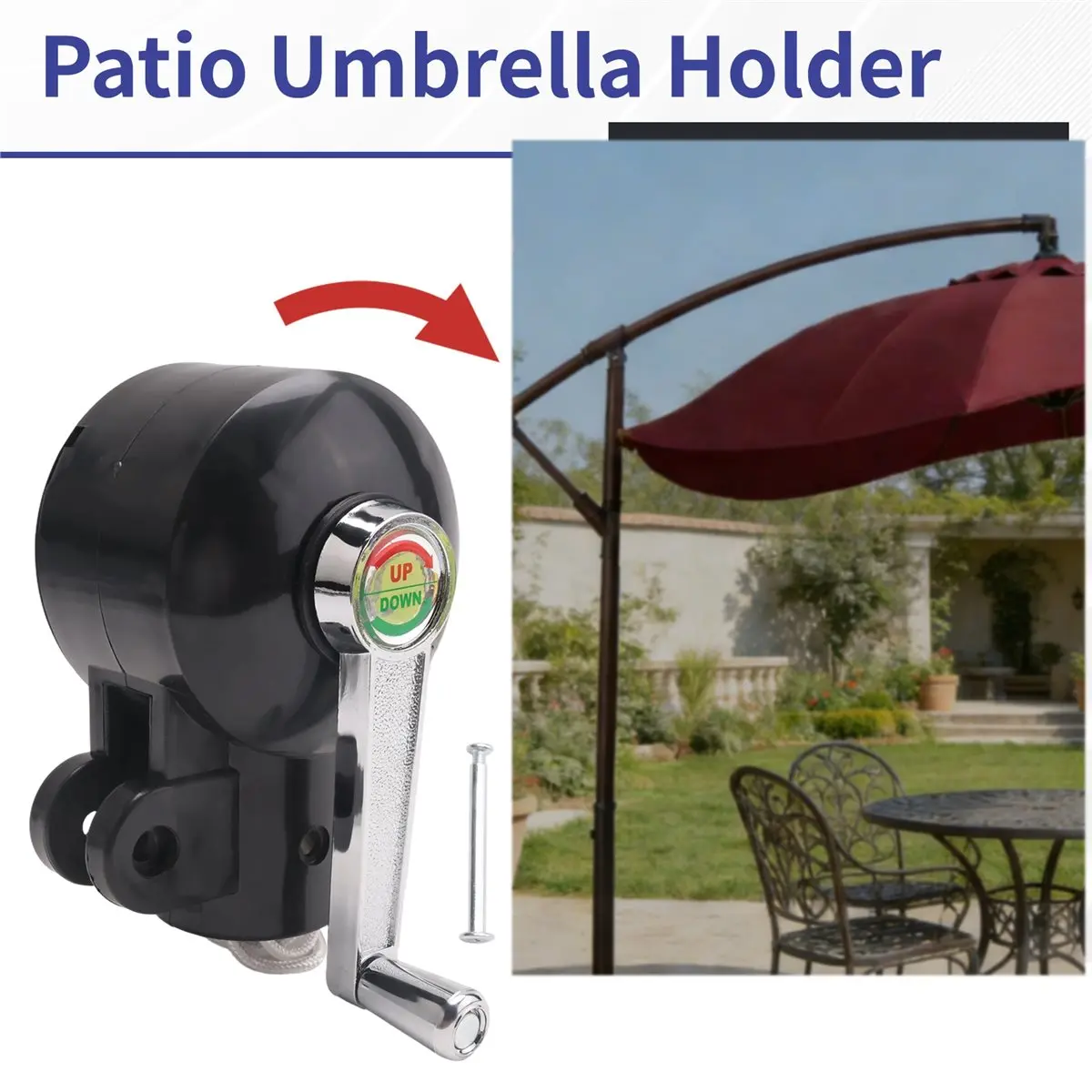 #84T Cantilever Umbrella Parts, Patio Umbrella Holder Patio Umbrella Parts,railing umbrella holder,(Plastic)