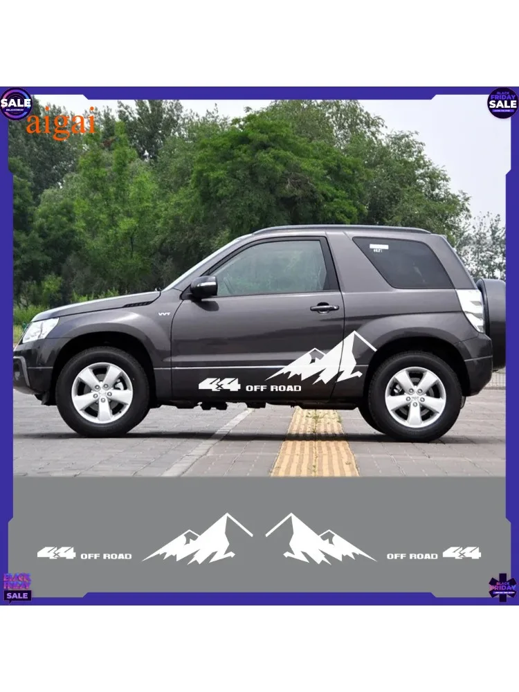4 SZT. Naklejki na karoserię samochodu do Suzuki Grand Vitara AT MT 4X4 OFF ROAD Climber Graphics TUNING Akcesoria samochodowe — 2