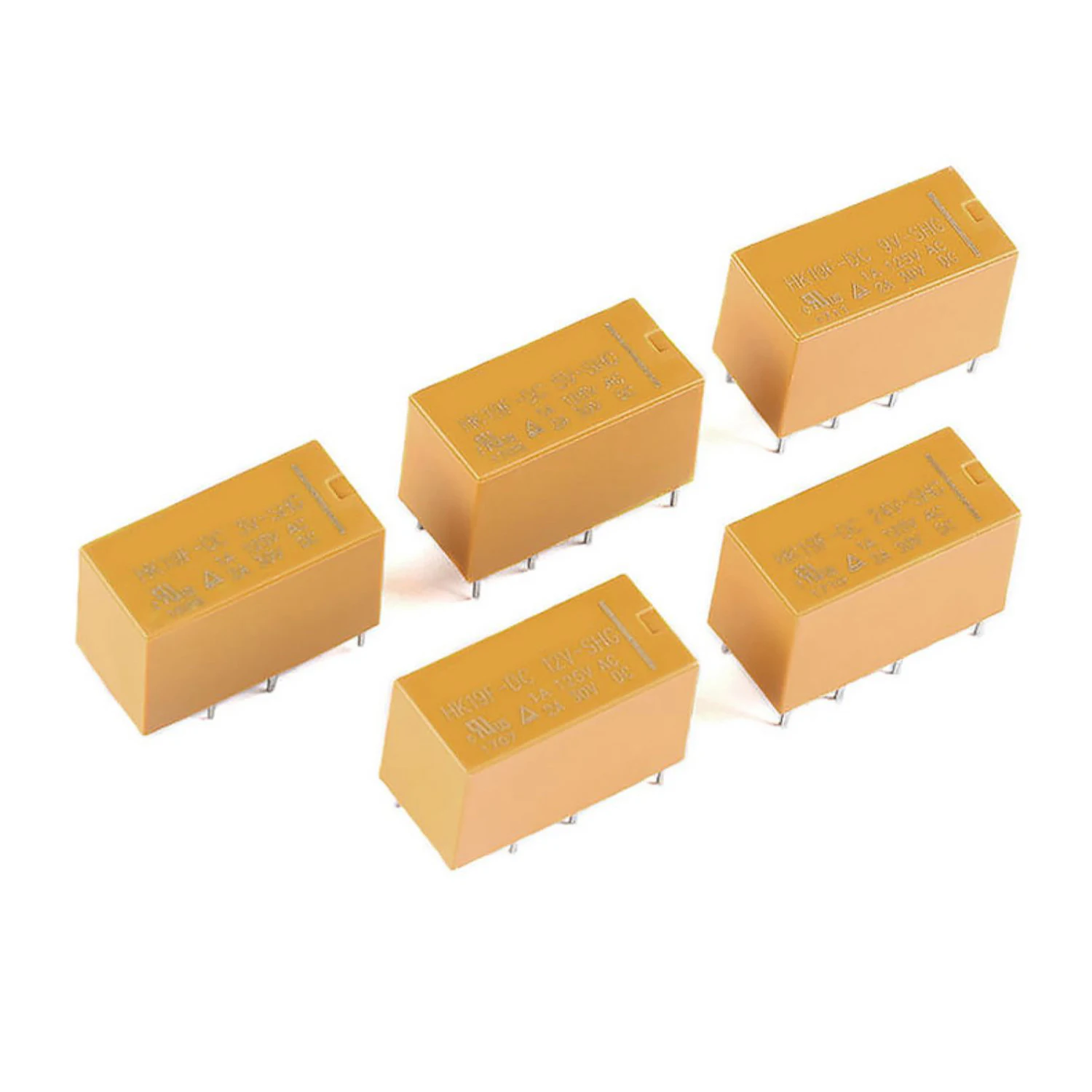 Relay HK19F-DC3V-SHG/5V/9V/12V/24V 2A 8 Pin 2 Open 2 Closed Two Sets Of Conversion