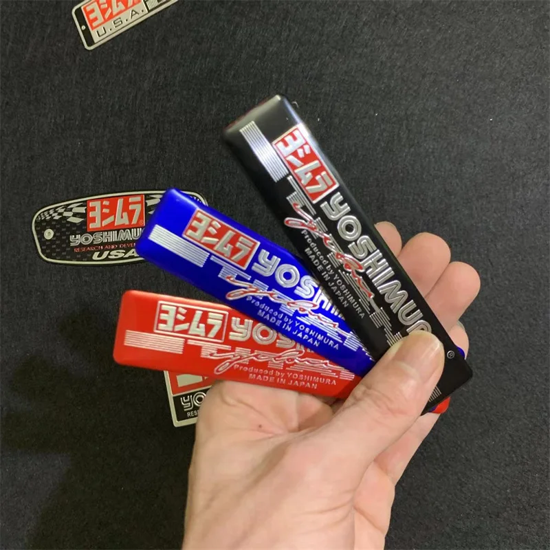 1 Stück Aluminium legierung Motorrad Auspuffrohre Rohr Kraftstoff tank Aufkleber Aufkleber coole Persönlichkeit Skorpion gelten für Yoshimura