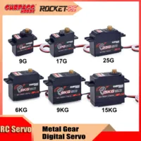 SURPASS HOBBY Servo RC High Speed Metal Gear Mini Servos 9G 17G 25G 6KG 15KG Digital Motor for 1/8 1/12 1/10 RC Car Airplane