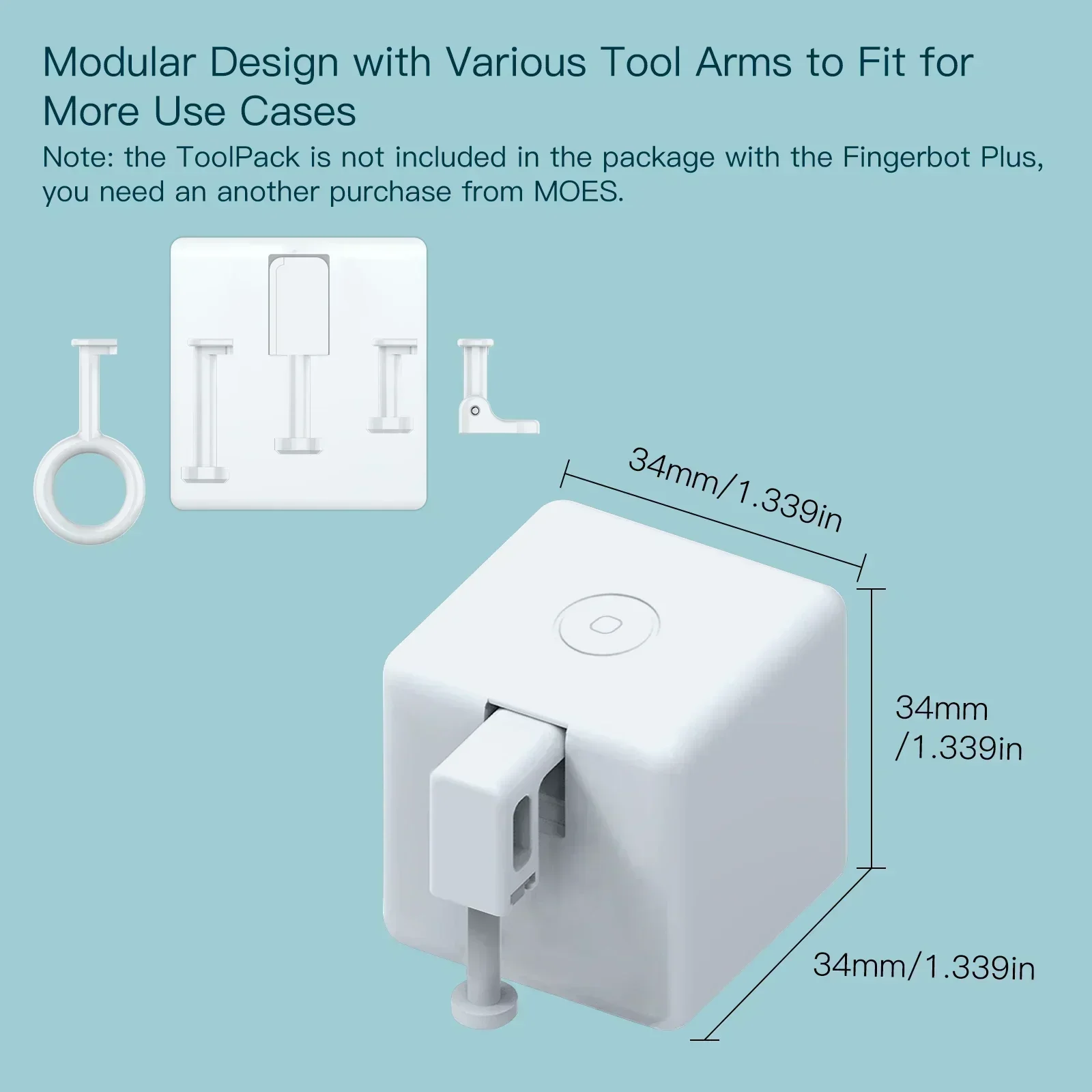 MOES ZigBee Fingerbot, ultimativer Smart Home-Assistent! Automatisierter Tastendruck, Sprachsteuerung mit Alexa Google Home, Tuya Smart Life