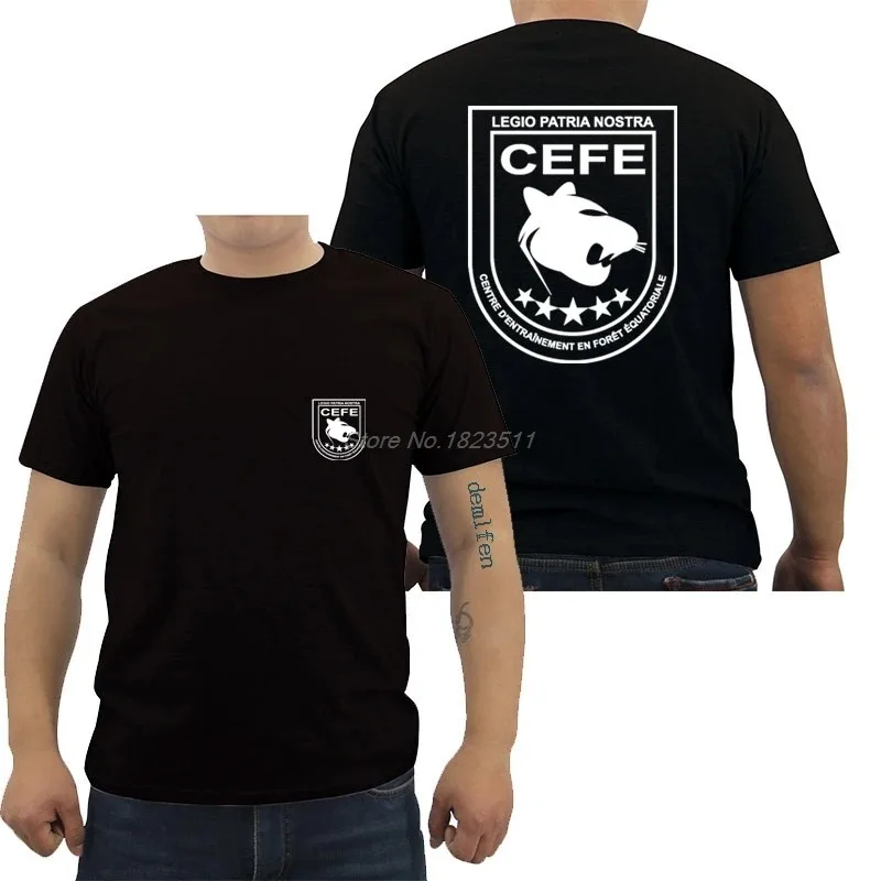 Summer Fashion Men O-Neck Cotton T Shirt France French Army 3 Rei Legion Etrangere CEFE Jungle Warfare Trainings T Shirt Tees