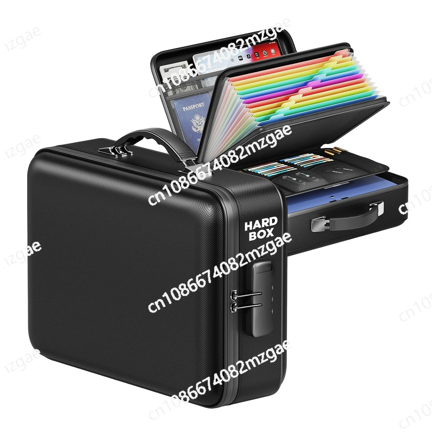 

Жесткий огнестойкий конверт-коробка для хранения, водонепроницаемая сумка для документов из EVA, портативная.