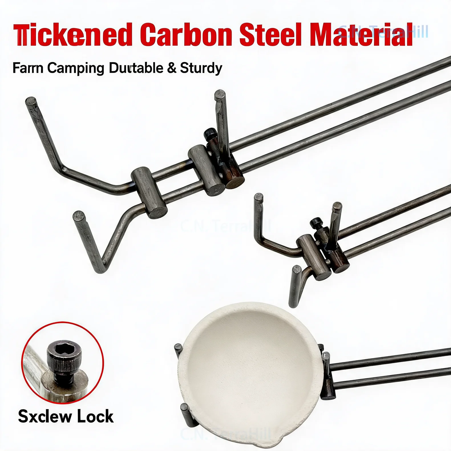 Crucible Tongs Heat Resistant Extended Thickened Jewelry Making Metal Melting Casting Clamp Firm Grip