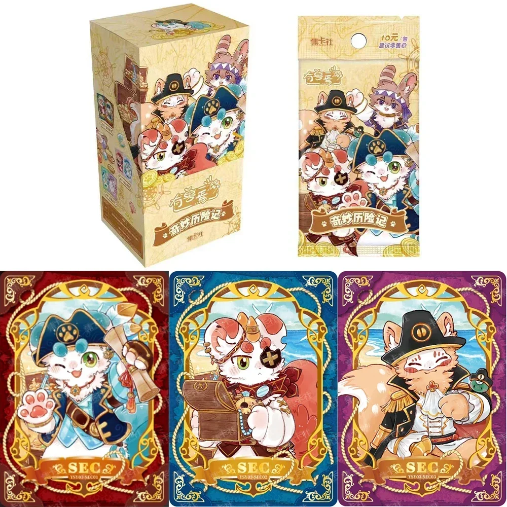 Genuine Fabulous Beasts Cards  Bizarre Adventure Cute Anime Collection Cards Board Games Toys Gifts