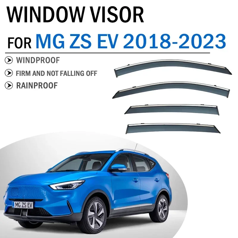 

Автомобильные аксессуары для MG ZS EV 2018 2019 2020 2021 2022 автомобильные оконные дефлекторы козырьки солнцезащитный козырек от дождя щит навес отделка