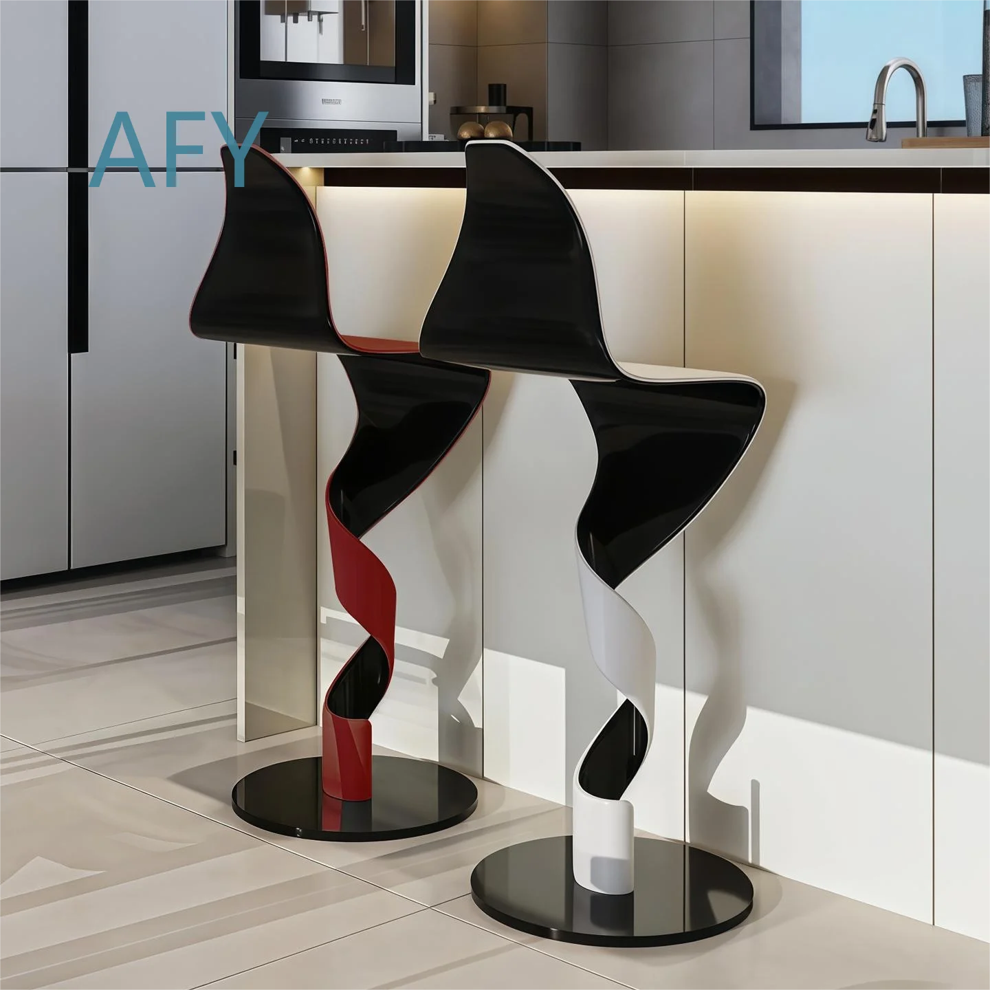 High Stool for Commercial Use for Modern Artistic Front Desk for Bar Furniture for Casual Indoor Decor for Stainless Steel