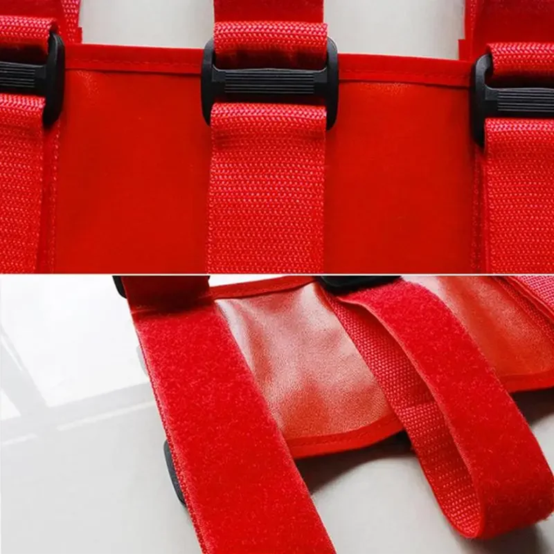 Adjustable Extinguisher Mount Strap Oxford Cloth Car Roll Bar Fire Extinguisher Holder Belt for Jeep Wrangler TJ JK JL 1997-2018