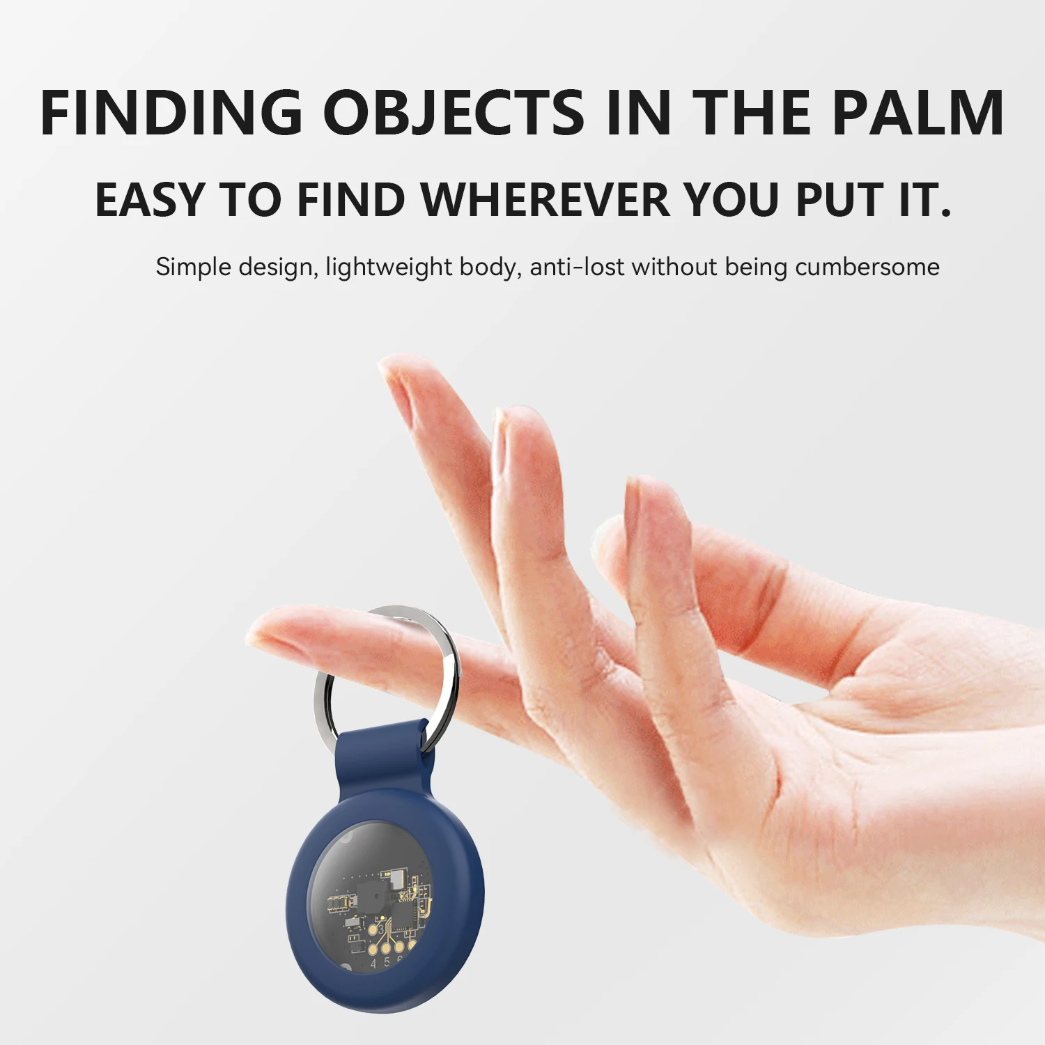 Dual System Smart Location Tag Bluetooth GPS Tracker Locator Keys Finder Works with Apple Find My & Google Find Hub