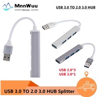 MnnWuu USB HUB 3.0 TypeA  4 Port Multi Splitter Adapter OTG For Xiaomi Lenovo Macbook Pro Air PC Computer Notebook Accessories