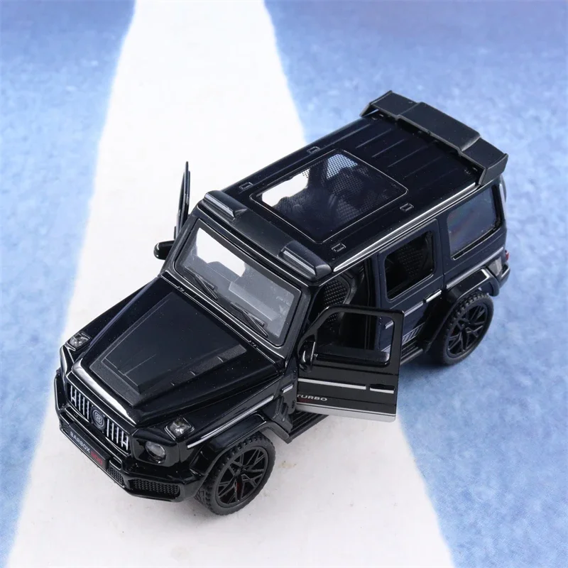 1:36 Mercedes Benz Brazus G800 Hoge Simulatie Diecast Metalen Legering Model Auto Geluid Licht Pull Back Collectie Kids Speelgoed Cadeau A532