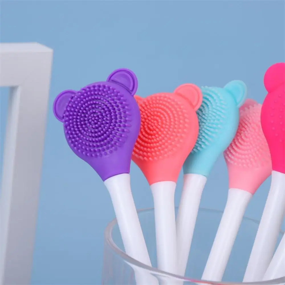 Double Head Silicone Facial Mask Brush Mud Film Special Face Cleansing Beauty Tool DIY Blackheads Colorful Face Mask Brush