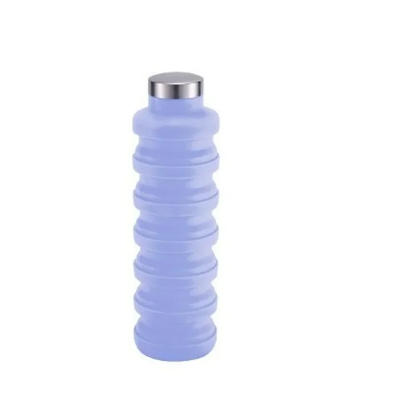 Silicone Collapsible Water Bottle BPA Free Creative Retractable Cup for Cycling Portable Leakproof Water Jug for Outdoor Sports