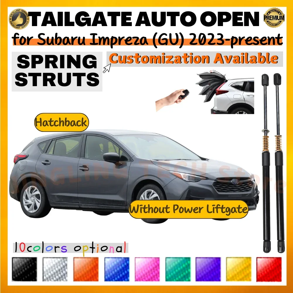 

Qty(2) Trunk Struts with Spring for Subaru Impreza (GU) Hatchback 2023-present Rear Tailgate Boot Lift Supports Shock Absorbers