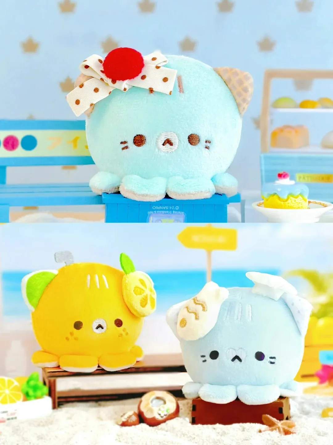 Strawberry Mousseta Mystery Box QQ Mochi Octopus Meow MeowCat Plush Doll Cute Animal Plush Toy Home Decor Collectible Gift view 4