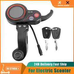 ZQ-100  LCD Display Mileage Meter Speed Adjustable Electric Scooter Meter 6 Pin Display for Electric Scooter Dashboard With Key