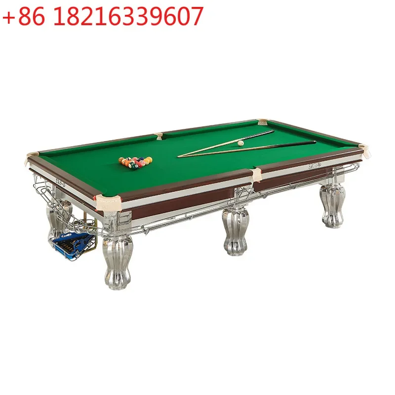 TAO Billiard table medium eight standard table for household and commercial use steel warehouse black eight billiard table