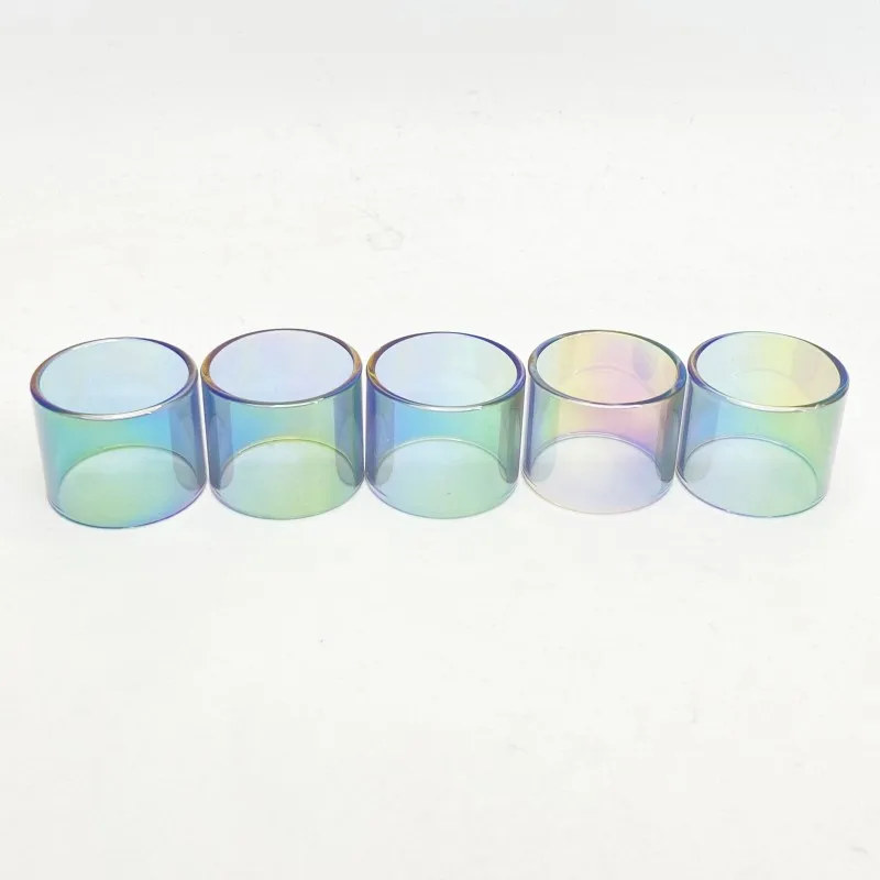 3 PCS Rainbow Straight Glass Tube For GeekVape Zeus Dual / ZEUS X / ZEUS X mesh / Zeus Sub Ohm  Machine Accessories