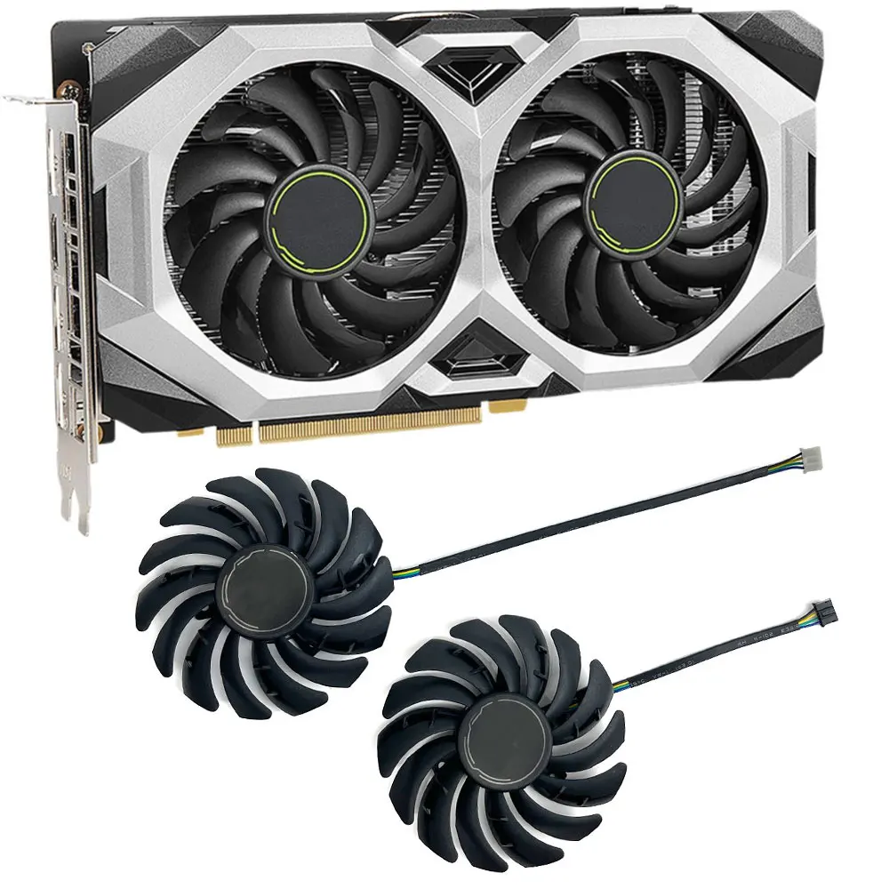 NEW PLD09210S12HH RTX 2060 VENTUS GPU Fan，For MSI RTX 2060、2060 SUPER、RTX 2070、2070 SUPER、RTX 2080 VENTUS Video card cooling fan