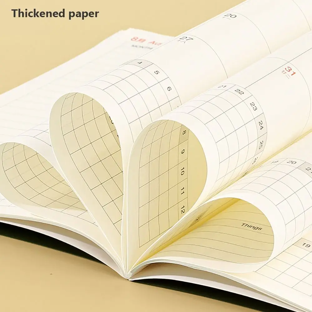 A4 A5 2026 Schedules Notebook 24 Sheets Work Efficiency Planner Notebook Life Check-in Learning Plan Agenda Planner Students