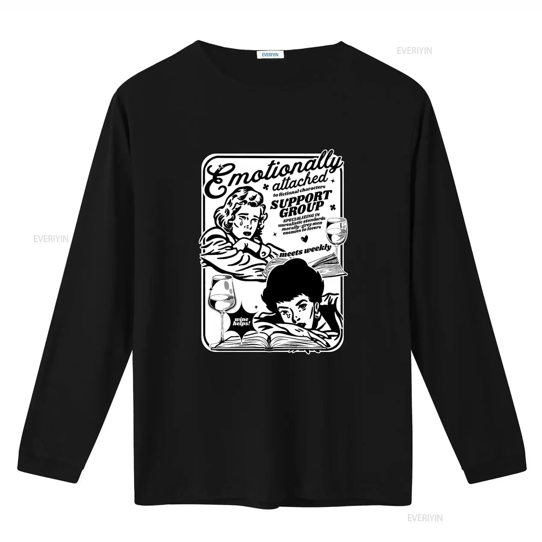 Emotionally Attached To Fictional Characters Support Group Retro Bookish T Shirt Vintage Book Lover Romance Reader vintage Soft