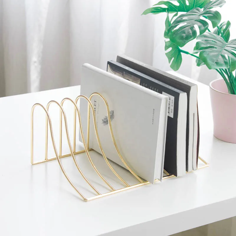 Nordic Office S Type Bookstand Desktop Creativity Ins Style Bookshelf Book Storage In Student Dormitory