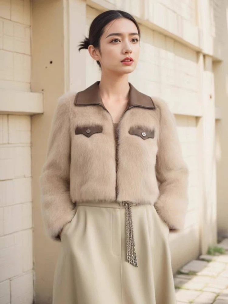 

Fur jacket women's young thickened autumn and winter new celebrity age reduction fashion short imitation fox fur top