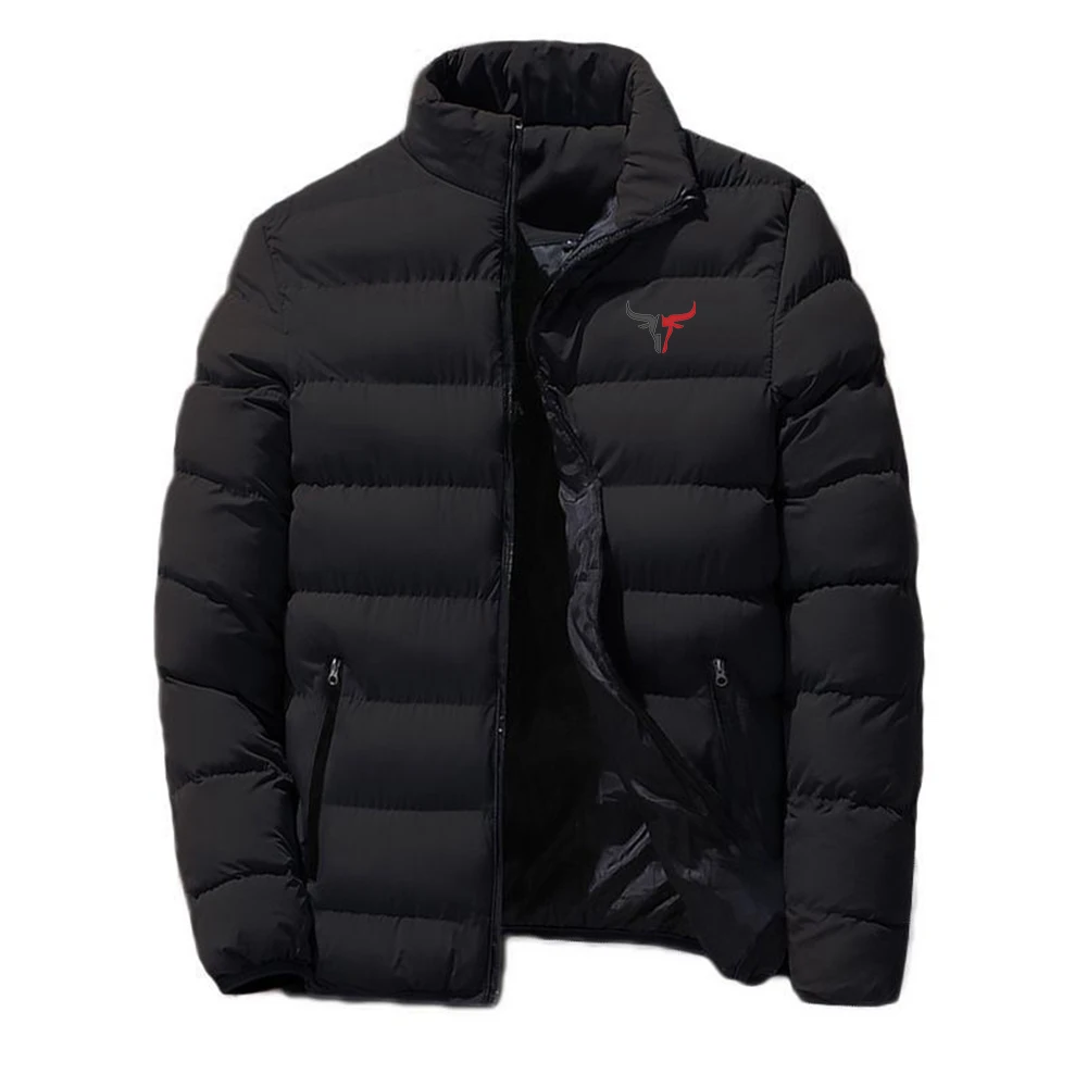 2025 Sport Bull Pattern Printing Men New Spring And Autumn High Quality Four Cotton Padded Leisure Comfortable Clothes Jacket