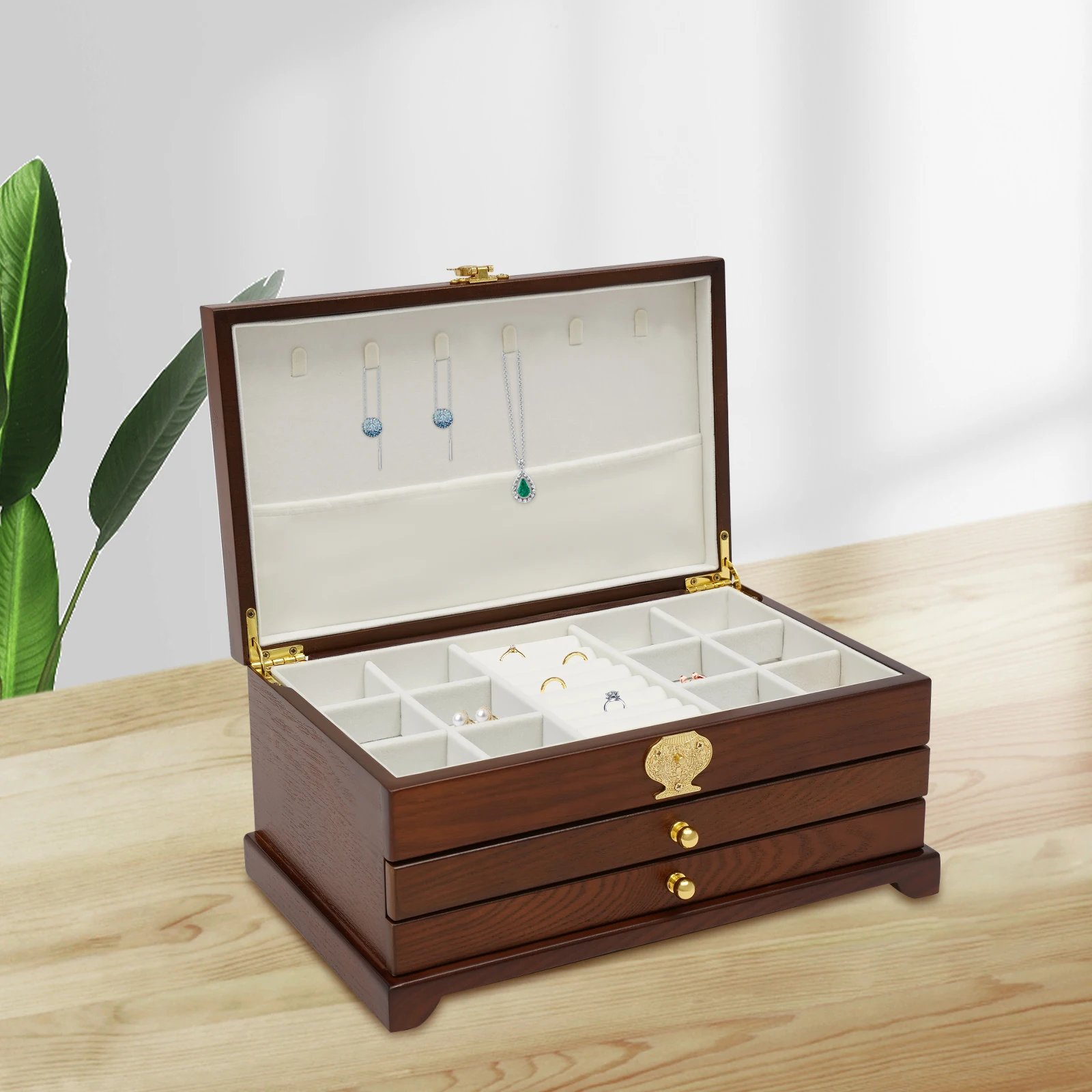 Jewelry Organizer Box Jewelry Boxes for Storage Earrings Rings Necklace Bracelet