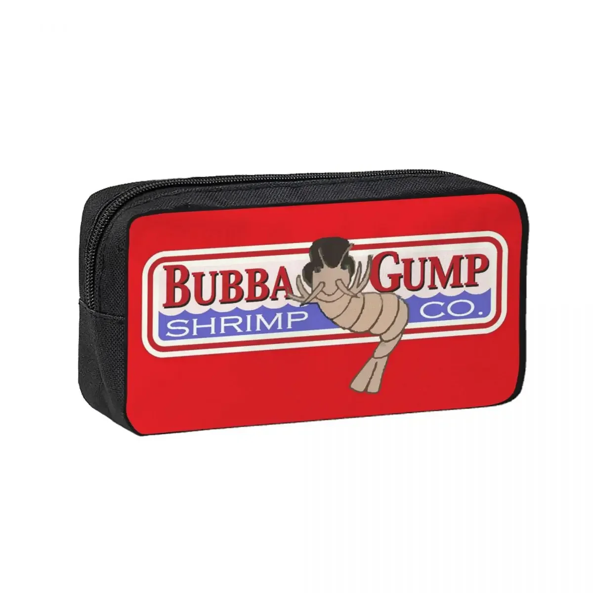 Bubba Gump Shrimp Forrest Movie Geek Pencil Cases for Student School Pen Box Pencil Bag Pencil Pouch Storage Stationery Supplies