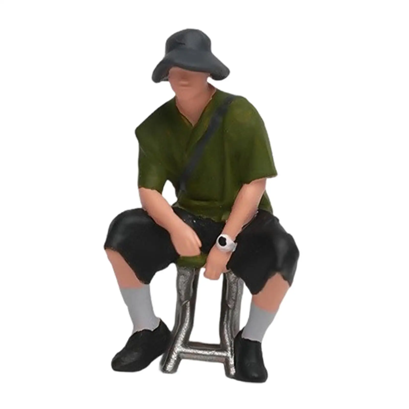 Figura Miniatura de Homem 1:64 para Cenários de Diorama, Modelos de Pessoas para Maquete de Trem e Jardim Encantado