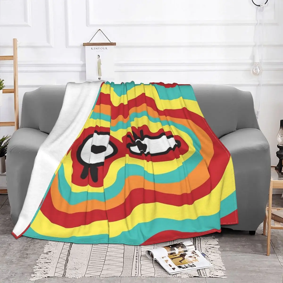 Silly Face Plush Bedroom Winter Blankets Home And Decoration Throw Blanket