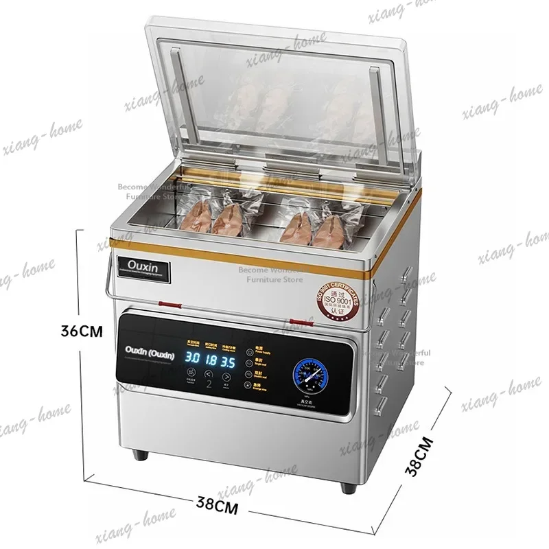 YJ Desktop Vacuum Food Packing Machine Commercial Automatic Sealer Cooked Food Rice Seafood Fresh‑Keeping Kitchen Tool FYPM