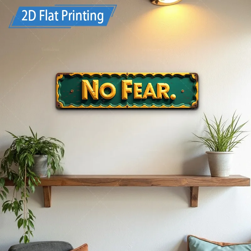 [2D FLAT] 1pc Metal Sign, 4×16inch Vintage 
