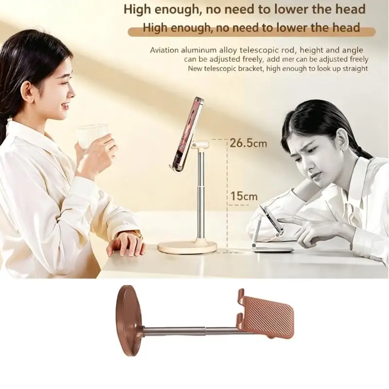 R53C Tablet & Phone Holder with Height Lift Adjustable for Meetings Reading & Study