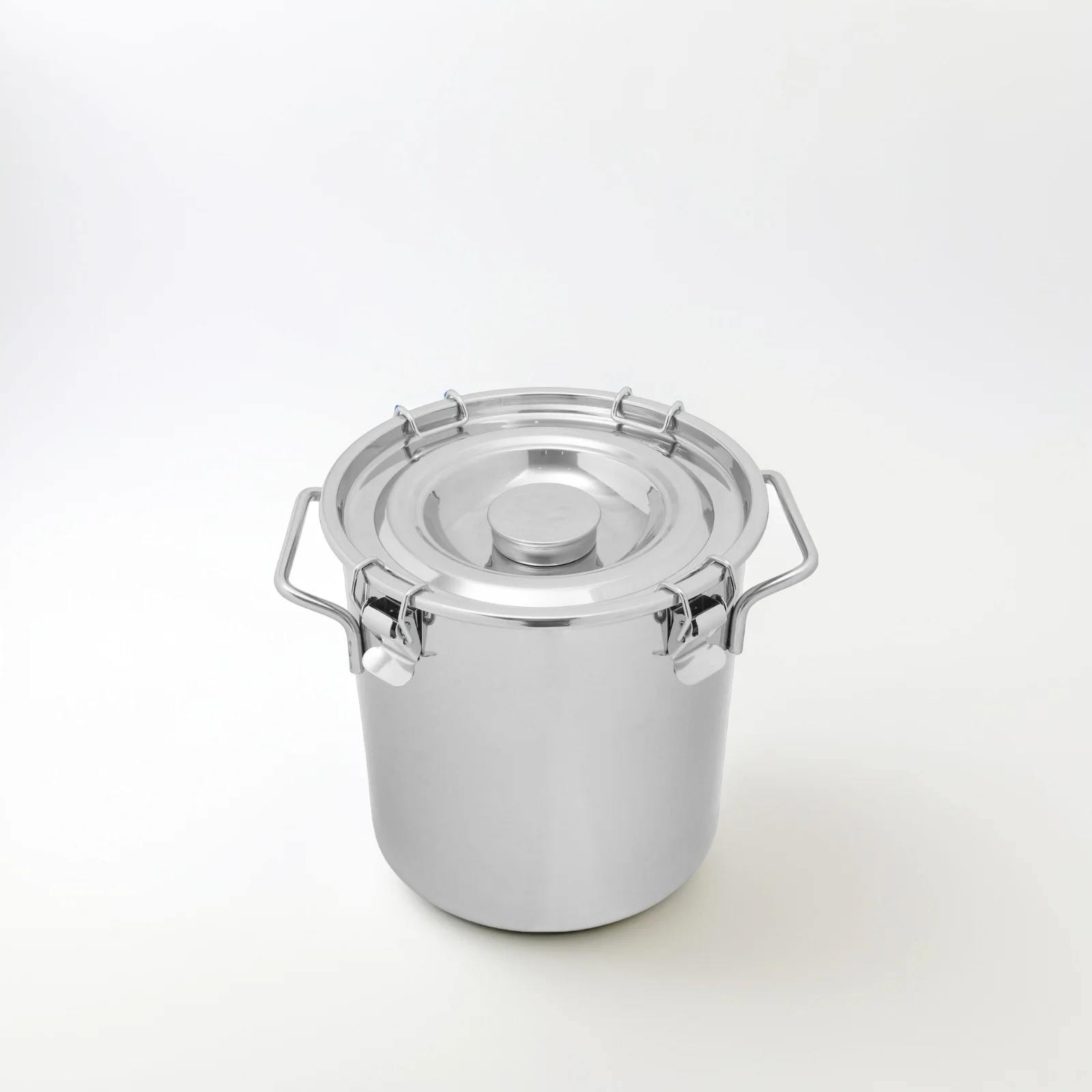

Sealed Bucket 20x20 Stainless Steel Double Ear Food Storage Kitchen Supply Multi Function Container Milk Jug Small Lightweight
