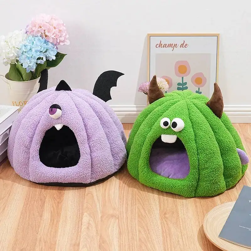 

Monster bed, autumn and winter, hide and seek, play together, cat and dog pet bed