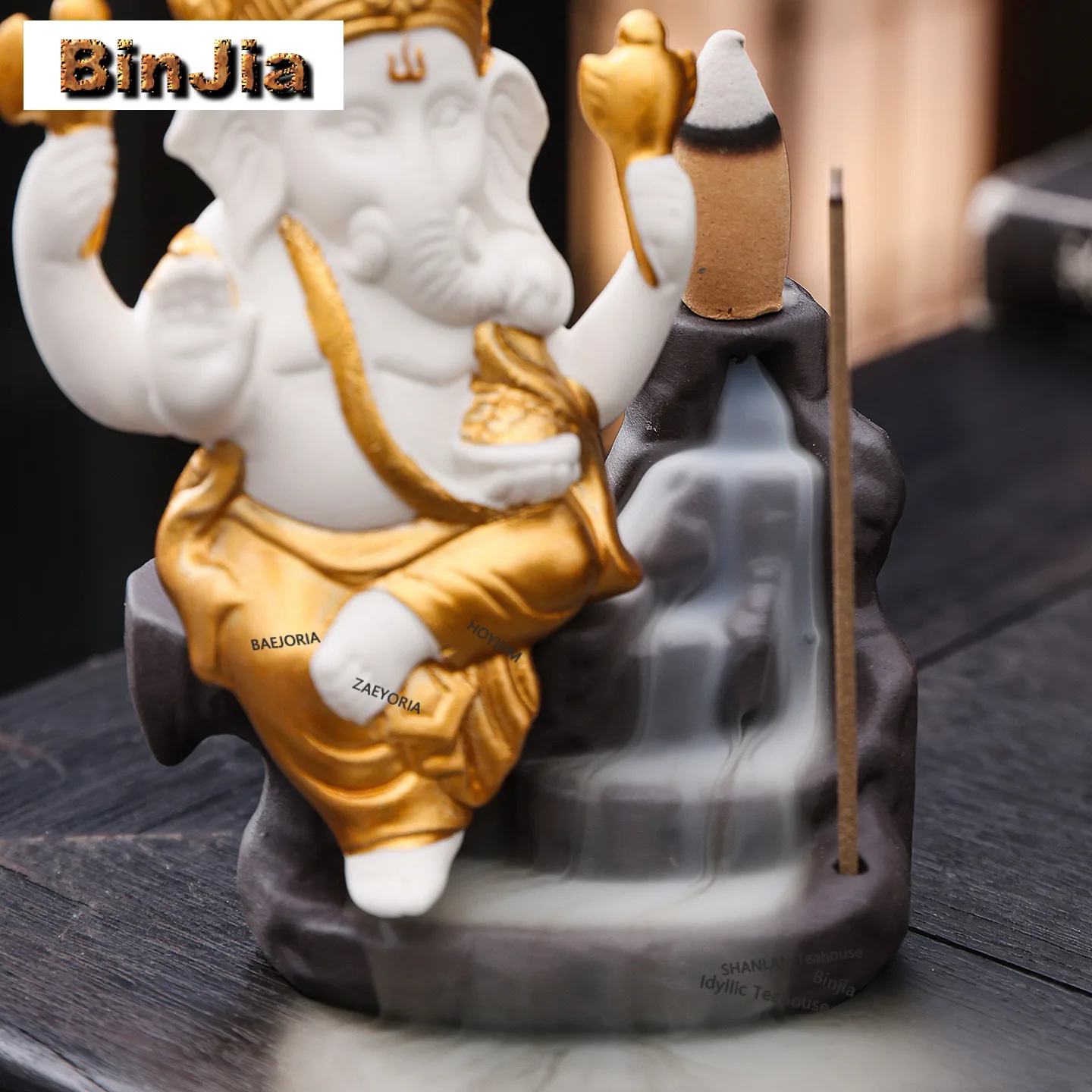 Elephone Lotus Stand Backflow Incense Holder Incense Smoke Waterfall Incense Burners Meditation Censer Teaware Ornaments Gifts