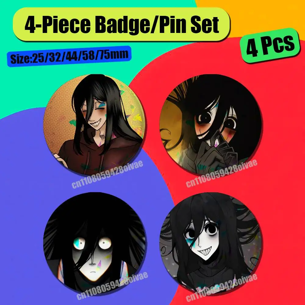 For Khol You Make This House A Home Badge Pin Insignia 4 Pcs Set Round Button Emblem Laser Film Clothes 32mm Custom