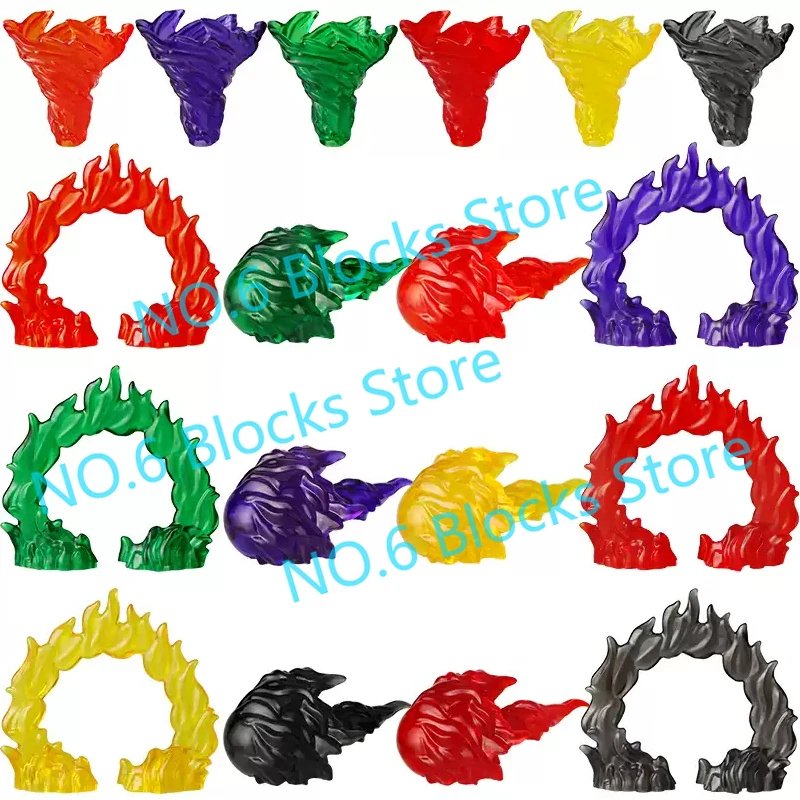MOC Anime Cartoon Building Blocks Figures Accessories Dragon Claws Cloaks Wings Armor Swords Assemble Mini Bricks Toys Gifts S17 - view 6