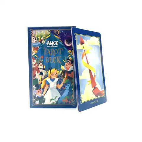 Talia Tarota Alicja w Krainie Czarów Kart Prophecy Fate Wróżbiarstwo Talia Gra Planszowa Rodzinna Gra Wyróżniania Losu Karty dla Początkujących