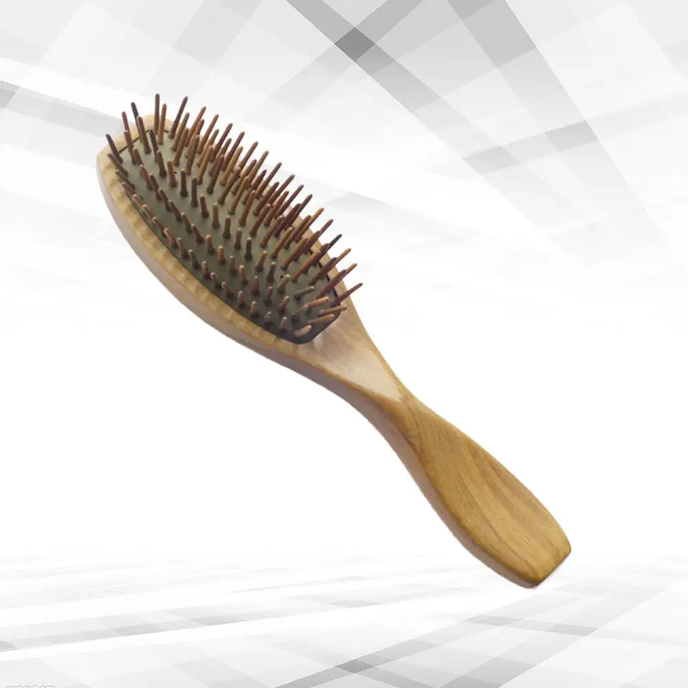 

Wooden Handle Airbag Comb Cushion Massage Hair Brush Scalp Relax Detangle Ergonomic Grip Suitable All Hair Types